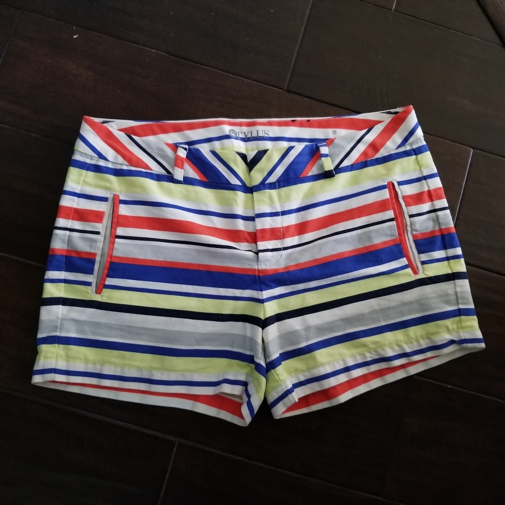 Stylus Striped Shorts 100% Cotton